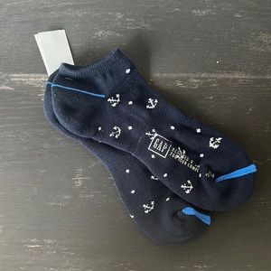 Gap Men's Ankle Socks Navy Anchor Pattern